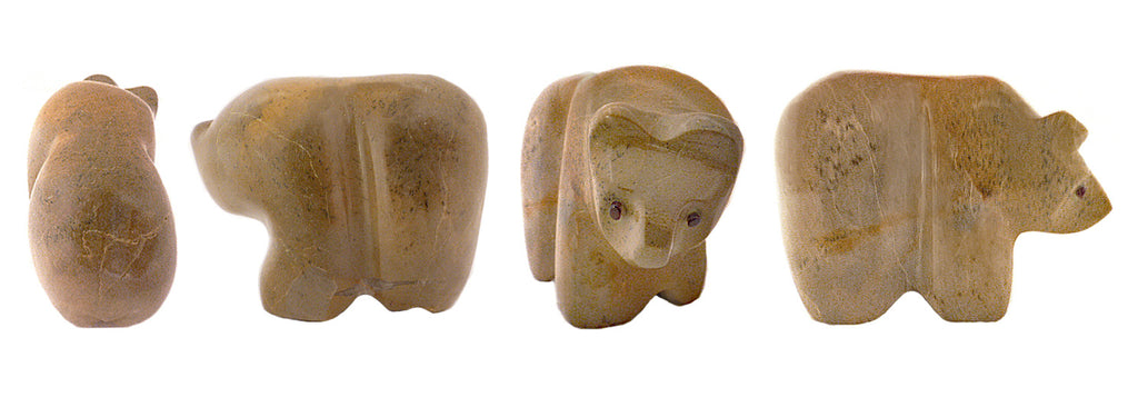 Zuni Rock (travertine) Bear by Orin Eriacho
