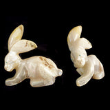 Mother-of-Pearl Rabbit by Loren Tsalabutie