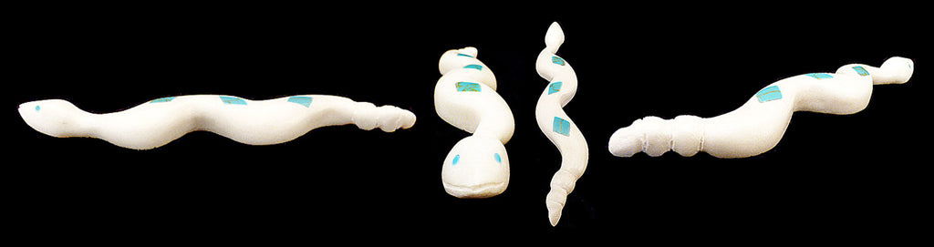 White Marble Snake, Diamondback Rattlesnake  by Andres Lementino