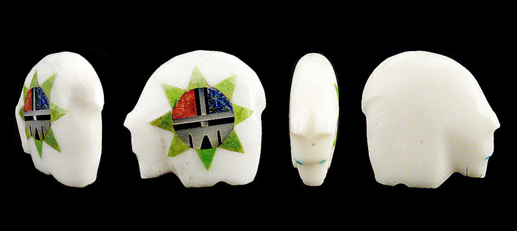 White Marble Medicine Bear by Andres Lementino