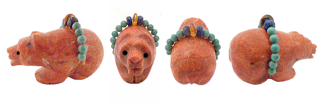 Apple Coral Medicine Bear by Kateri Sanchez