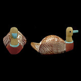 Cowrie Shell, Pipestone And Serpentine Bird, Duck by Darrin Boone
