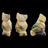 Leopard Marble Bird, Horned Owl by Jayne Quam