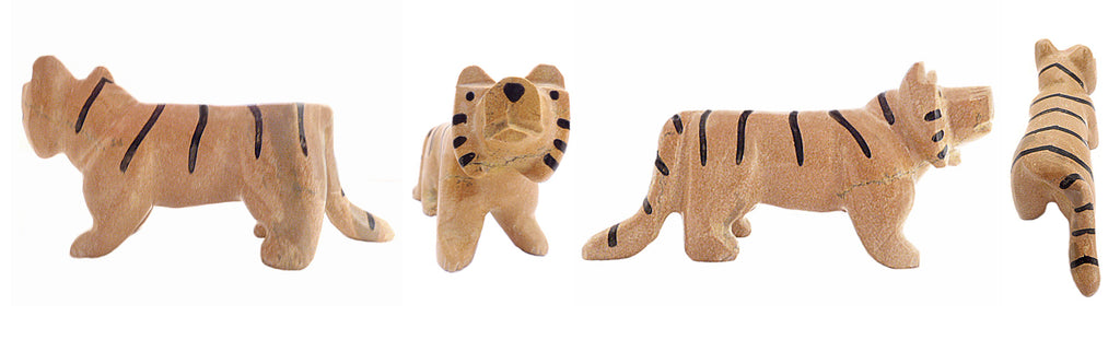 Zuni Rock (travertine) Tiger by Enrike Leekya