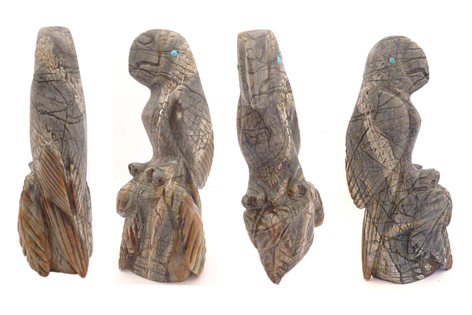 Picasso Marble Bird, Macaw by Michael Coble