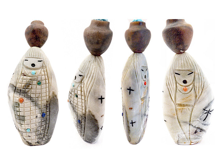 Picasso Marble Maiden Figure by Sandra Quandelacy