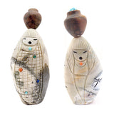 Picasso Marble Maiden Figure by Sandra Quandelacy