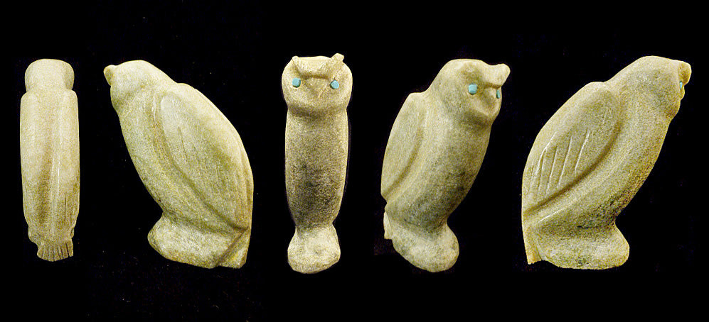 Serpentine Bird, Horned Owl by Alvin Calavaza
