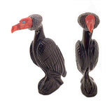 Black Marble And Apple Coral Bird, Vulture by Hiram Peynetsa