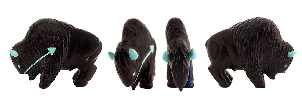 Black Marble Buffalo by Andres Quandelacy, Deceased