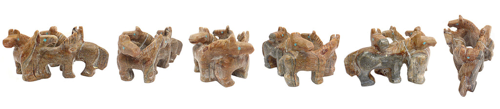 Picasso Marble Horse Family by Carol Martinez