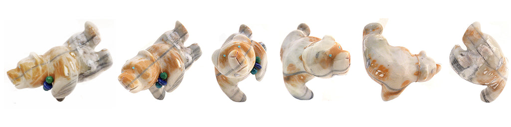 Picasso Marble Medicine Bear by Loren Tsalabutie