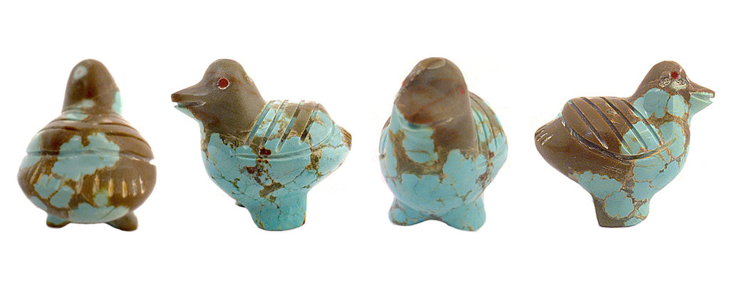 Turquoise Bird, Duck by Lena Boone, Deceased
