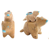 Zuni Rock (travertine) Beaver With Kit by Enrike Leekya
