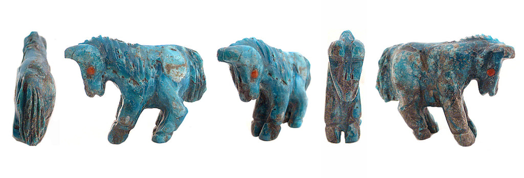 Turquoise Horse by Andres Quandelacy, Deceased