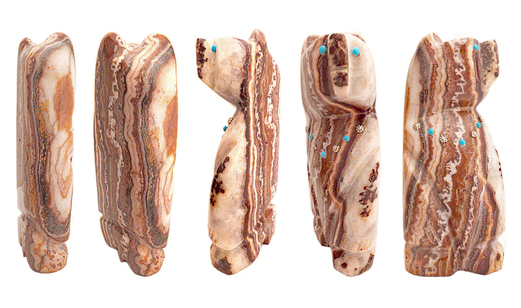 Mexican Lace Agate Bear by Terrence Martza