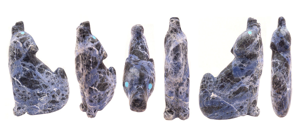 Sodalite Howling Wolf by Cody Nastacio