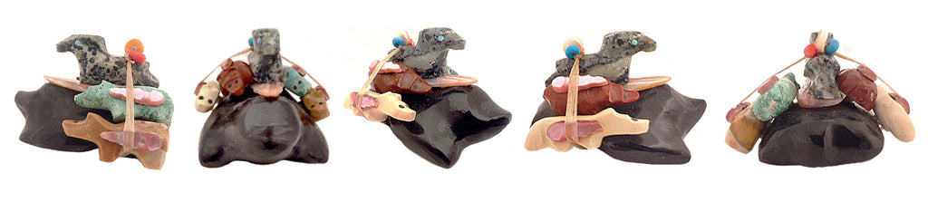 Black Marble And Multi Stones Mole With Brothers by Jayne Quam