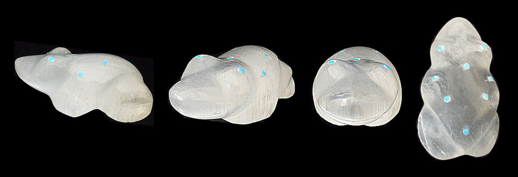 Selenite Frog by Leland Boone and Daphne Quam
