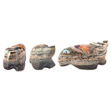 Argellite (Spotted Serpentine) Wolf by Jayne Quam