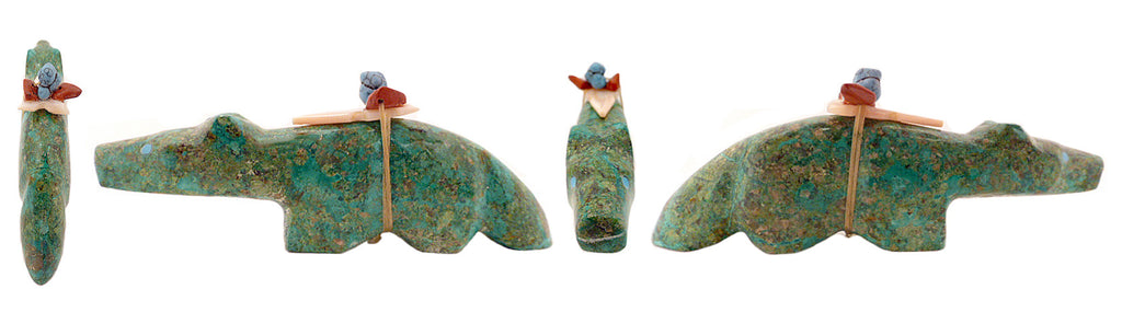 Turquoise Wolf by Michael Mahooty