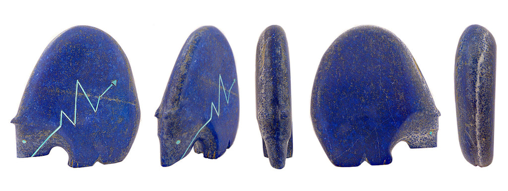 Lapis Lazuli Medicine Bear by Stewart Quandelacy