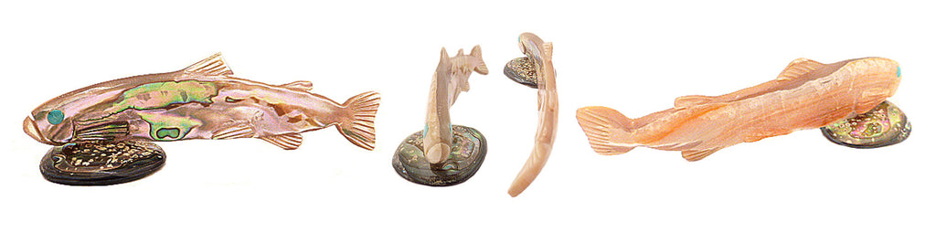 Abalone Fish, Trout by Lloyd Tsalabutie