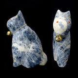 Sodalite Cat by Leland Boone and Daphne Quam