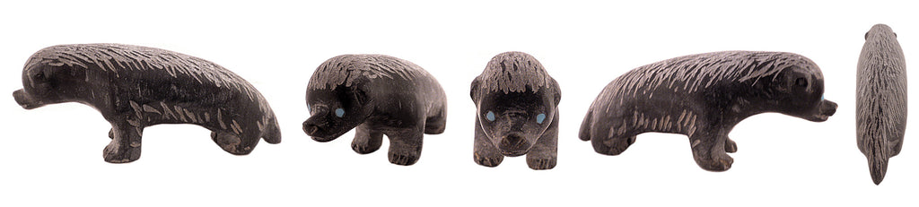 Picasso Marble Badger by Cody Nastacio - Zuni Fetish Sunshine Studio