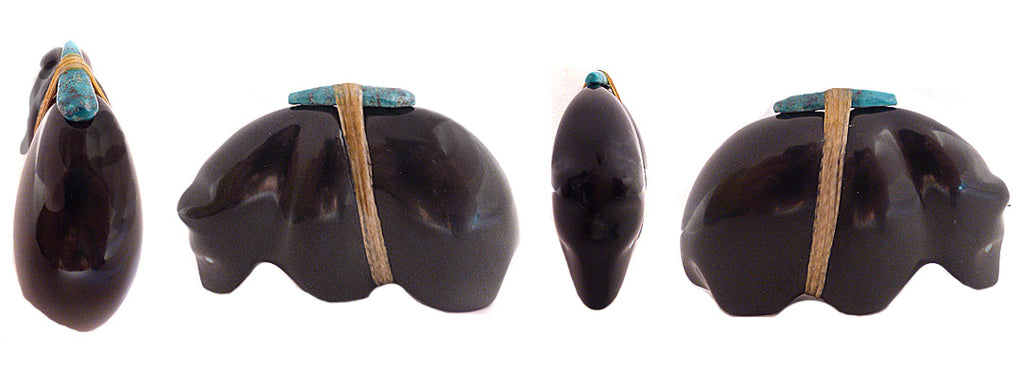 Septarian Nodule Medicine Bear by Herbert Halate - Zuni Fetish Sunshine Studio