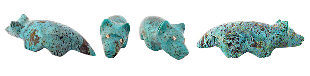 Turquoise Wolf by Debra Gasper and Ray Tsethlikai