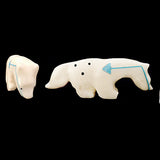 White Marble Wolf by Melissa Quam