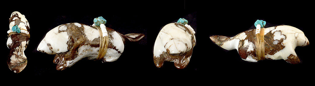 Wild Horse Rock Beaver by Melvin Sandoval - Zuni Fetish Sunshine Studio