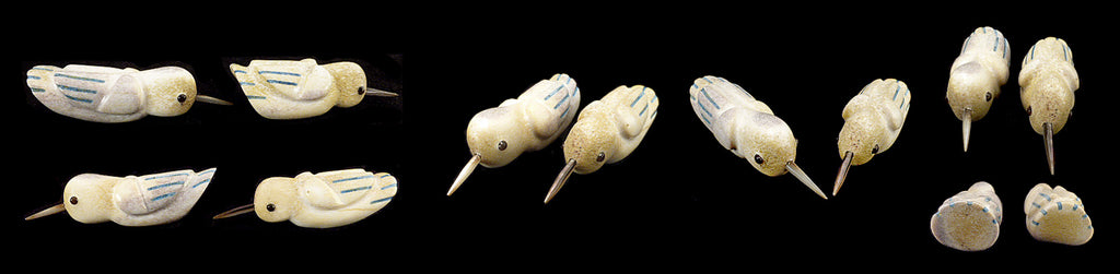 Antler Bird, Hummingbird, Double by Raymond Tsalate - Zuni Fetish Sunshine Studio