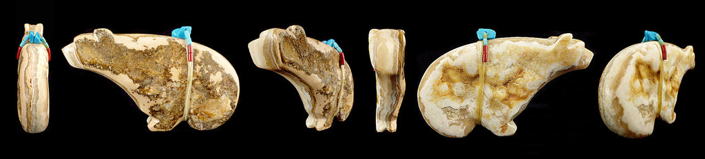 Onyx Medicine Bear by Melvin Sandoval - Zuni Fetish Sunshine Studio