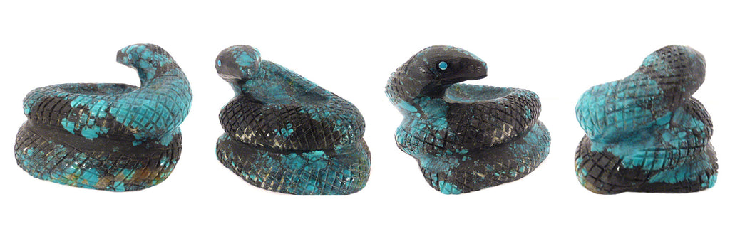 Turquoise Snake by Douglas Martza - Zuni Fetish Sunshine Studio