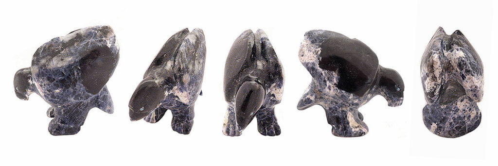 Sodalite Bird, Eagle by Loren Tsalabutie - Zuni Fetish Sunshine Studio