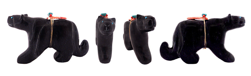 Black Marble Mountain Lion by Loren Tsalabutie