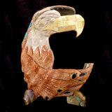 Abalone Eagle, Bears And Zuni Sun Face by Andres Lementino