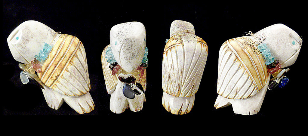 Antler Bird, Eagle by Robert Michael Weahkee - Zuni Fetish Sunshine Studio