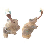 Zuni Rock (travertine) Frog by Enrike Leekya