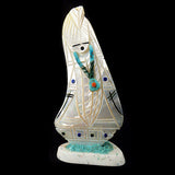 Gold-Lip Mother-of-Pearl Maiden Figure by Vickie Quandelacy