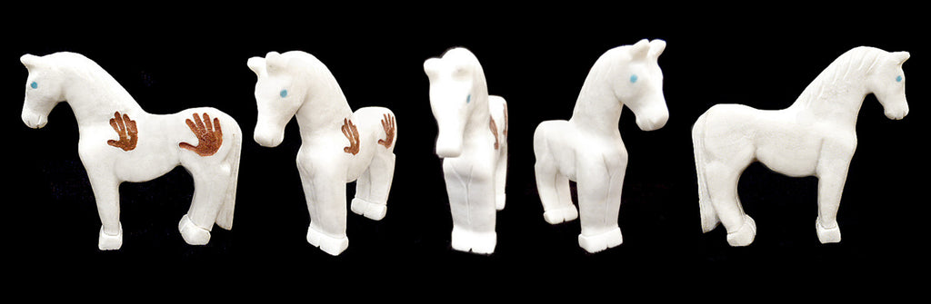 White Marble Horse by Andres Lementino