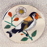 Sterling Silver Bird, European Goldfinch Pendant by Rudell Laconsello, Deceased And Nancy Laconsello