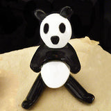 White And Black Marble Panda Bear by Michael Mahooty