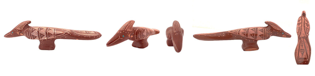 Pipestone Bird, Roadrunner by Garrick Acque - Zuni Fetish Sunshine Studio