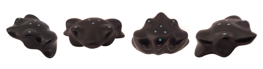 Jet Frog by Herbert Halate - Zuni Fetish Sunshine Studio