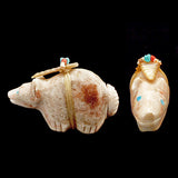 Alabaster Medicine Bear by Peter Gasper, Jr.