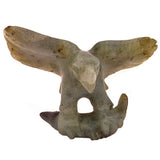 Labradorite Bird, Eagle With Salmon by Loren Tsalabutie