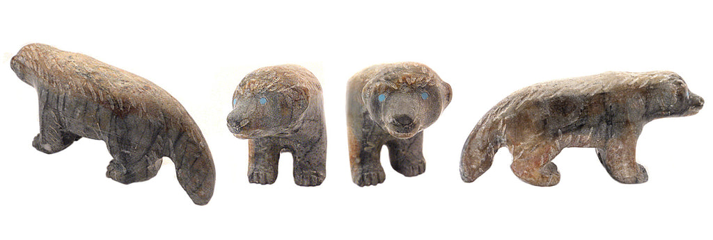 Picasso Marble Badger by Cody Nastacio - Zuni Fetish Sunshine Studio